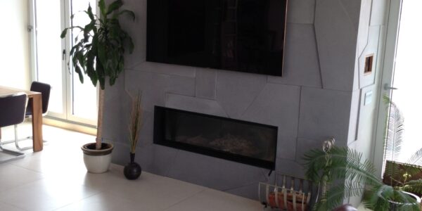 Concrete Fireplace