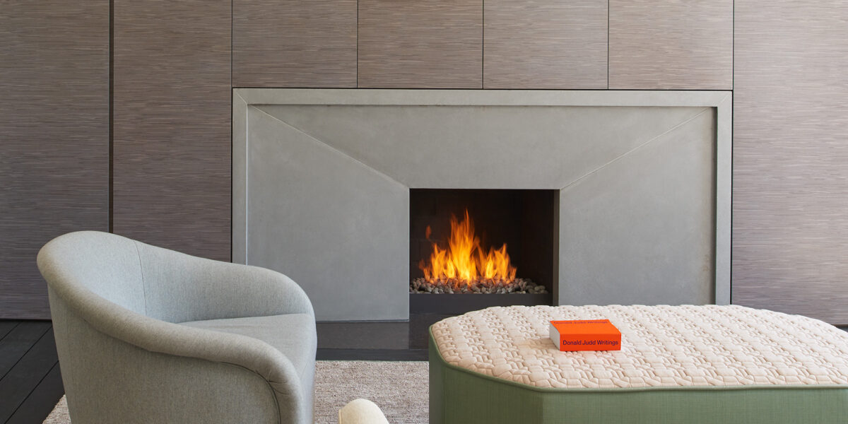 Concrete Fireplace Surround