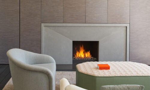 Concrete Fireplace Surround